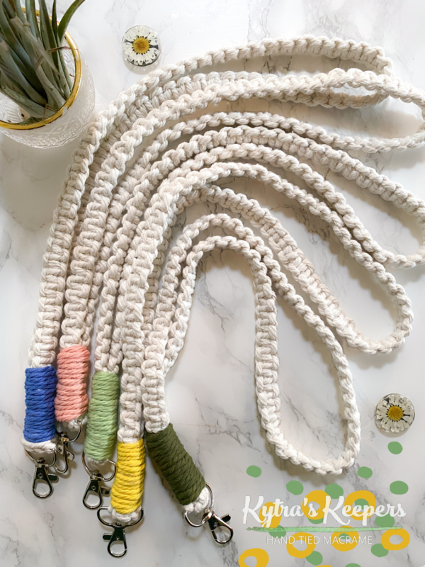 Custom - Boho Macrame Neck Lanyard Key-pers