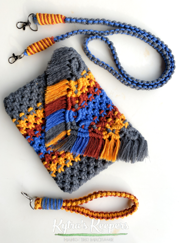 Multi-Color Macrame Clutch Handbag