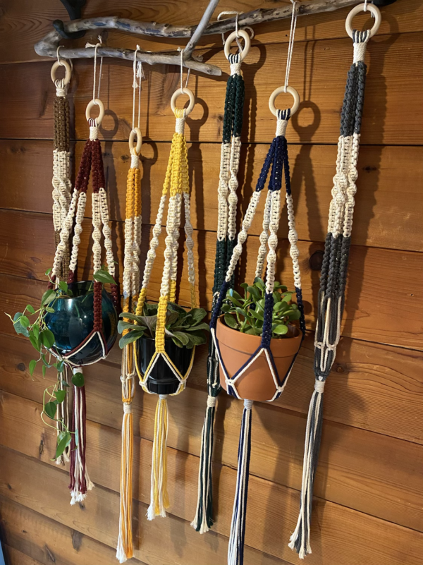 Large Multi-Color Macramé Plant Hanger