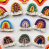 Boho Macramé Rainbow Magnet