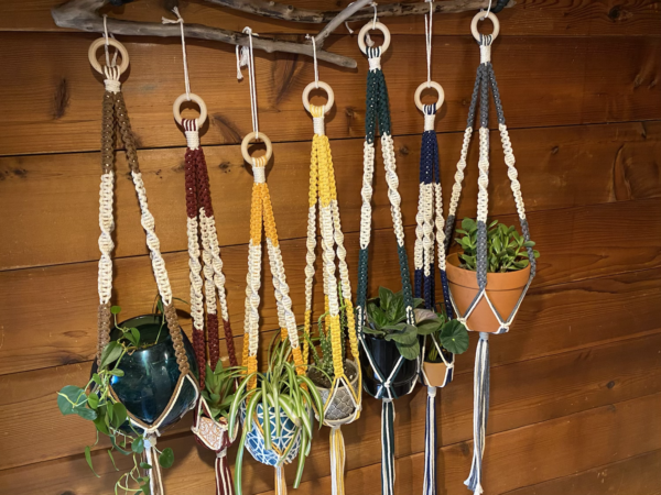 Large Multi-Color Macramé Plant Hanger