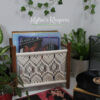 Boho Macrame Vinyl/Magzine Holder - Storage