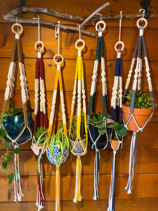 Large Multi-Color Macramé Plant Hanger