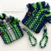 NFL Stadium Size Regulated  Macrame Clutch Handbag